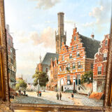 Painting Bruges Belgium 17th century
