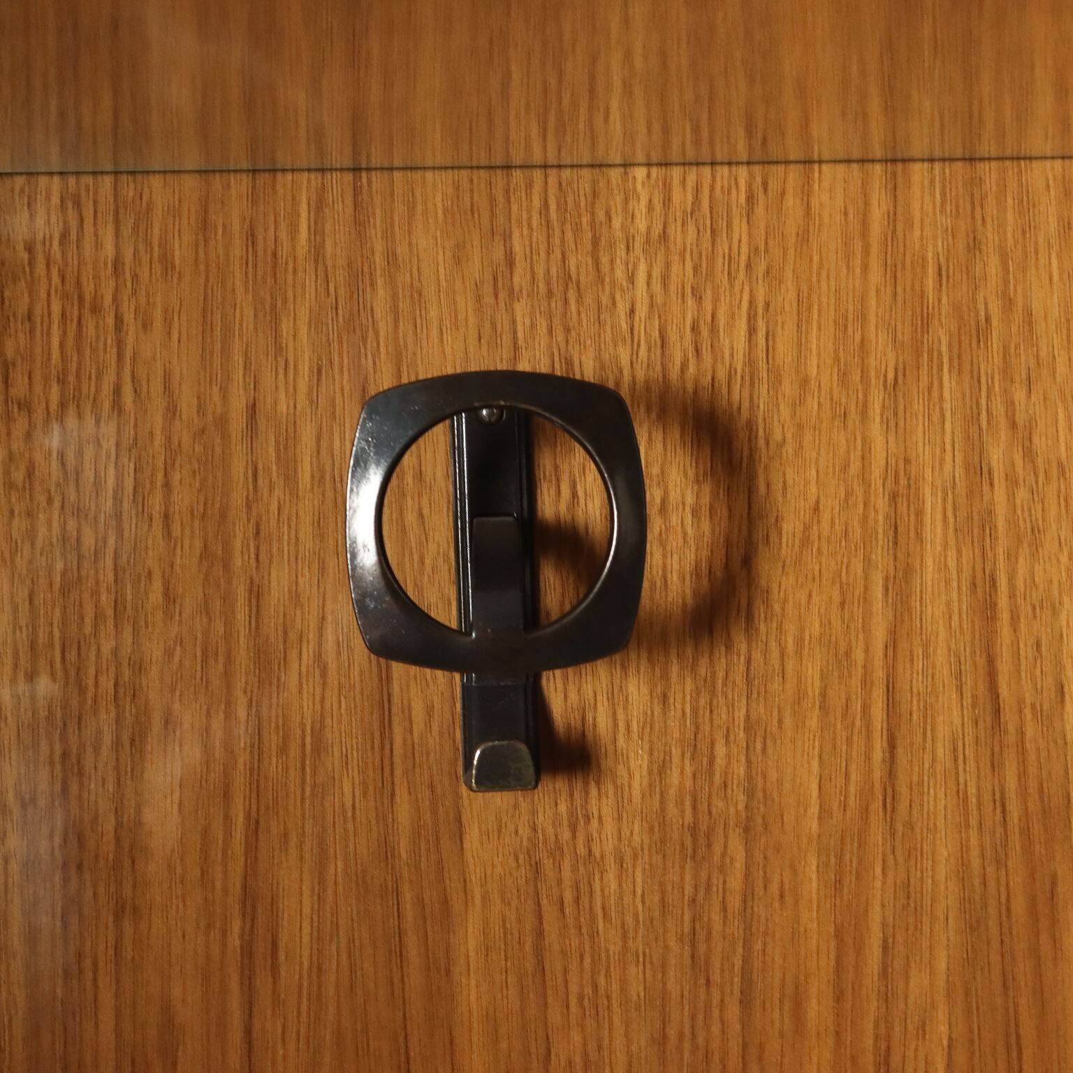 Vintage 1960s mahogany-veneered polyester entryway furniture