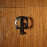 Vintage 1960s mahogany-veneered polyester entryway furniture