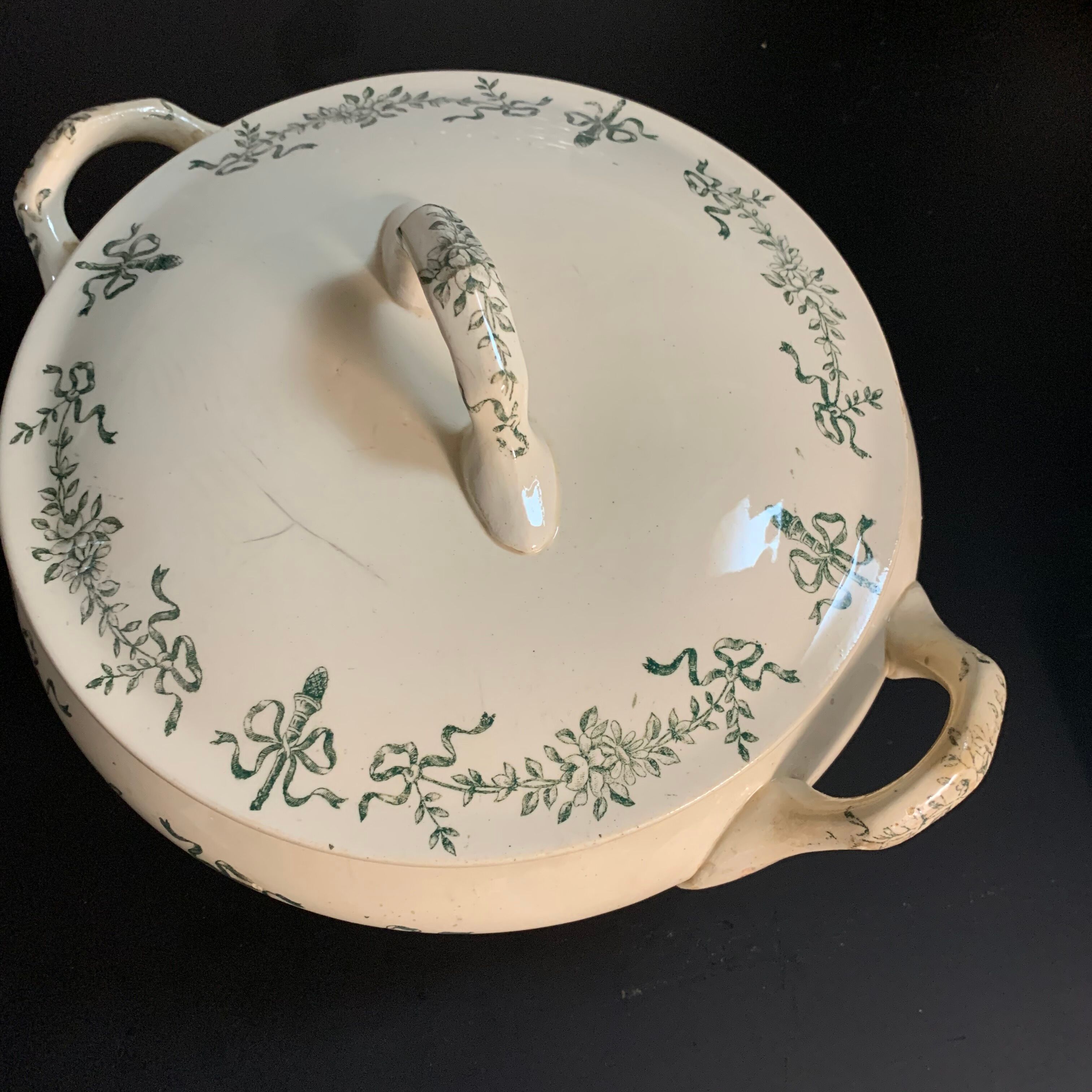 Longchamp faience soup, Sapho collection, Terre de fer