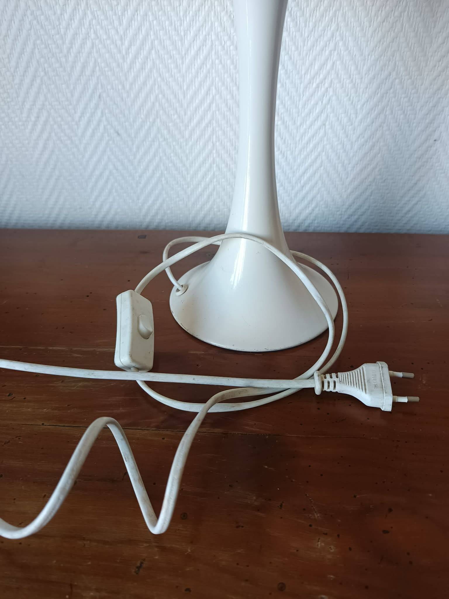 1970s orange bird tulip lamp