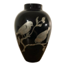 Vase en opaline noire des années 20