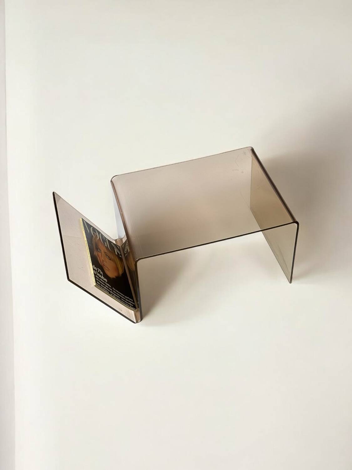 Smoked Plexiglas coffee table, 1970