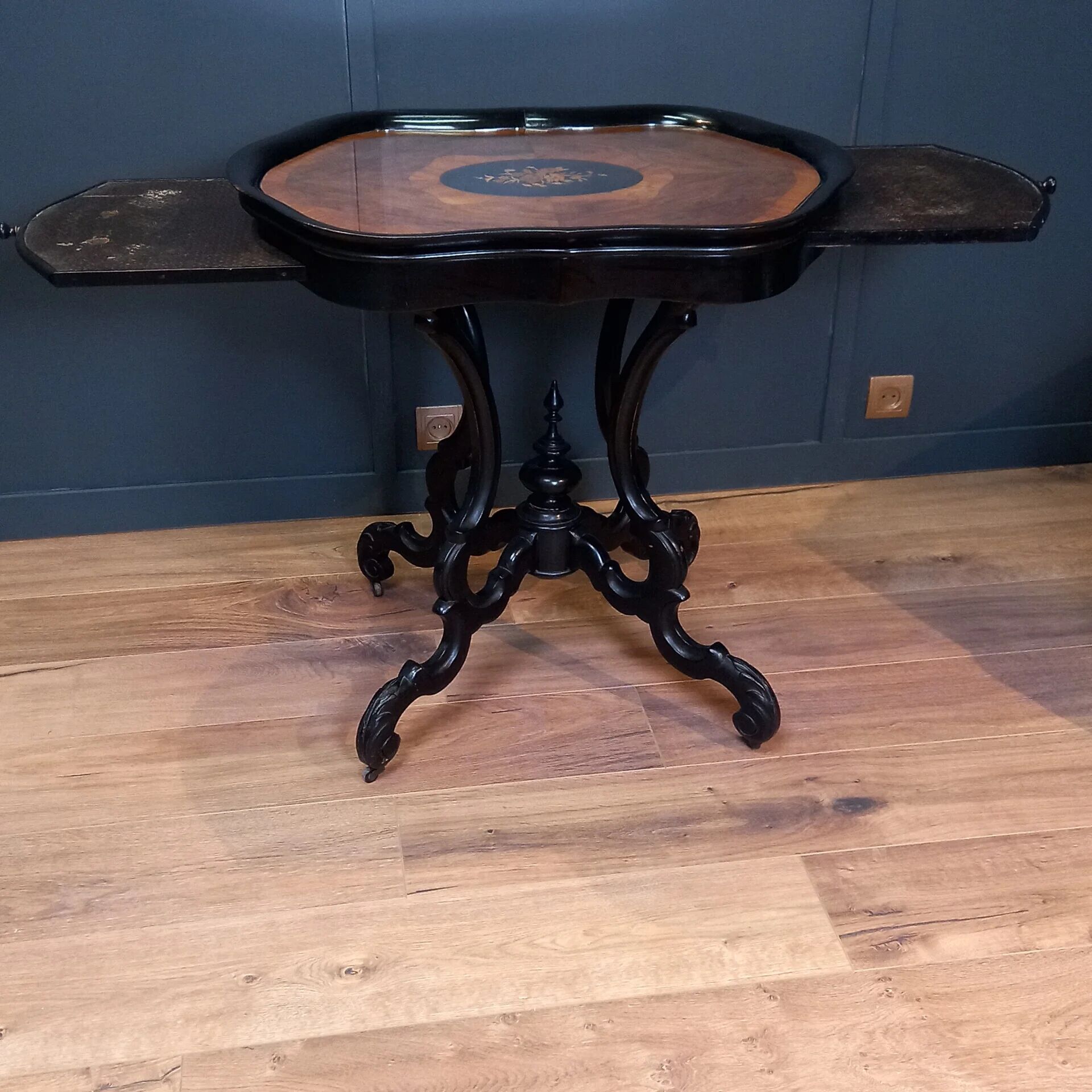 Antique wine table, Dutch Willem III in Horrix style - Tea table - Coffee t