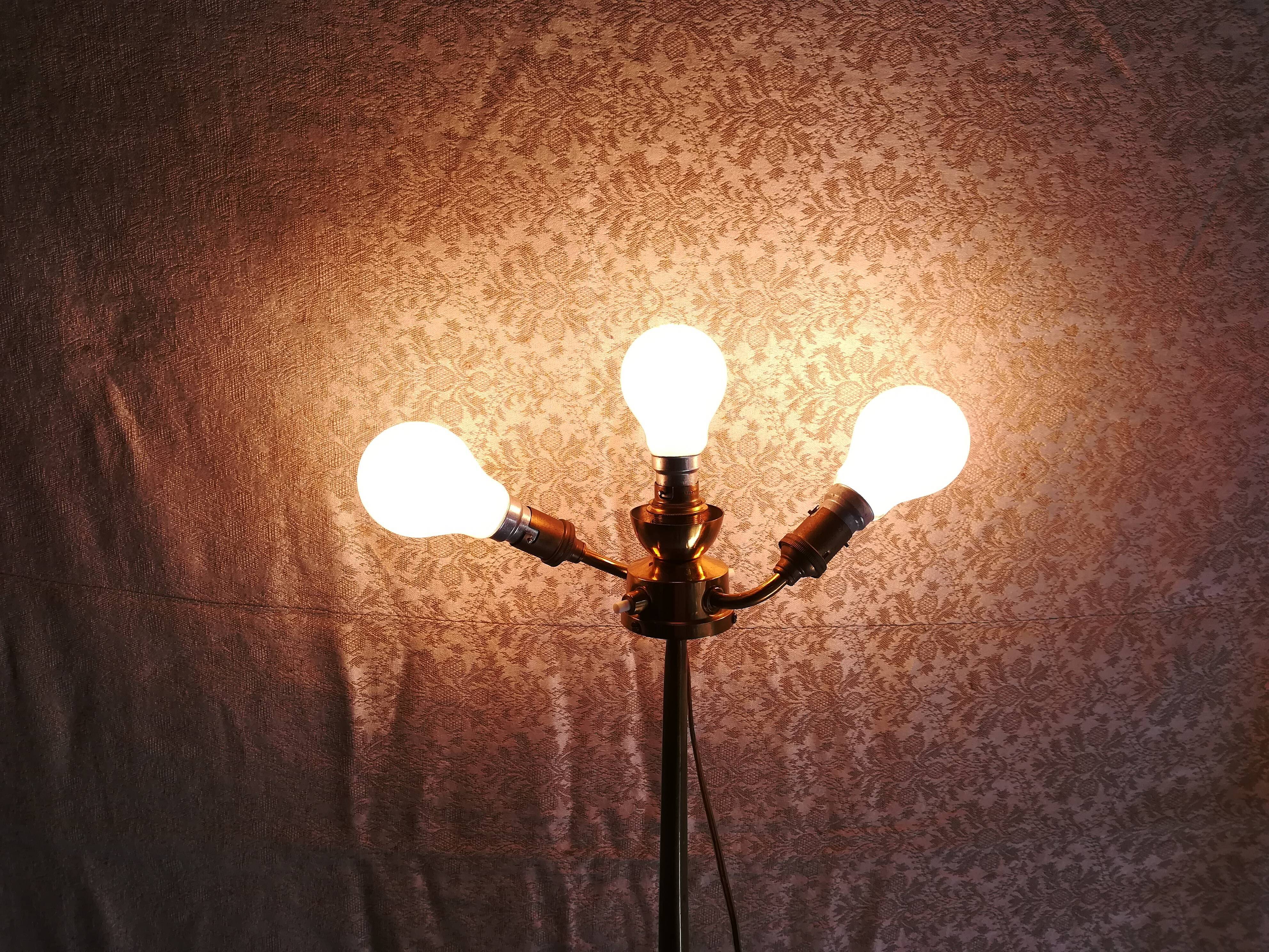 Floor lamp by René Broissand in bronze circa 1970