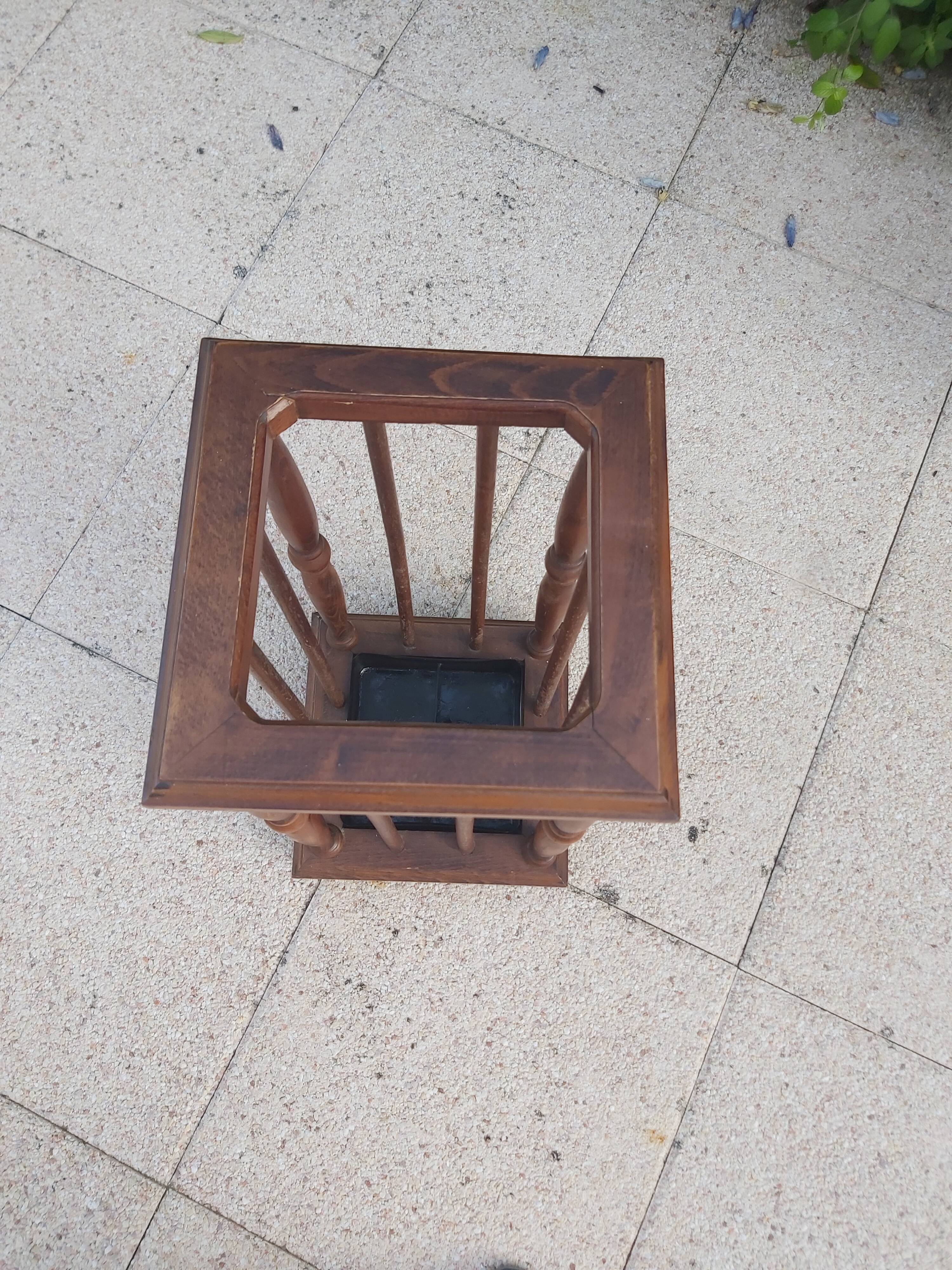 Vintage wooden umbrella holder