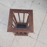 Vintage wooden umbrella holder