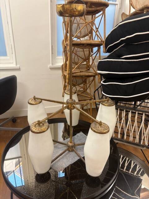 Lustre laiton & opaline
