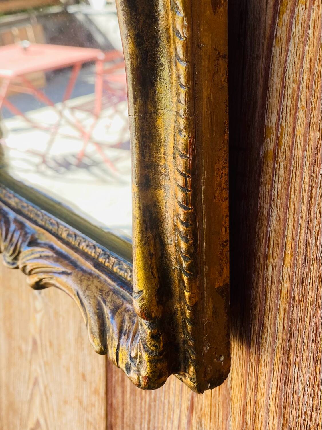 Antique gilded mirror