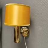 Stylish wall lamp in brass from MS lightning Denmark 1970-80s