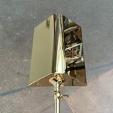 Vintage Hollywood Regency floor lamp in German brass by Florian Schulz.