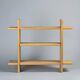 Solid pine shelf, Les Arcs France around 1980