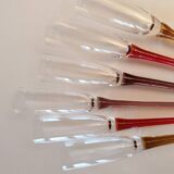 Champagne flutes in their vase