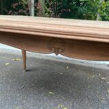 Louis XV extendable dining table, 20th century, renovated in solid oak, 245cm