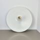 Rare white 52cm Disc Wall Light by Honsel, Germany 1970s