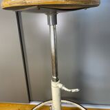 Adjustable workshop stool, vintage industrial stool