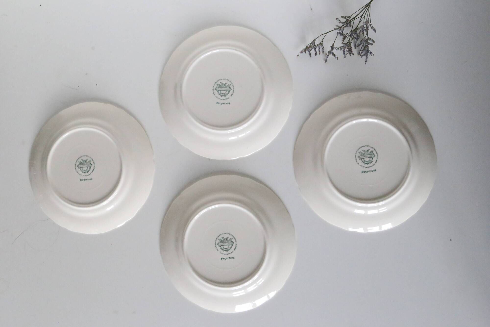 Set of 4 Burgenland dessert plates, pink, Villeroy and Boch