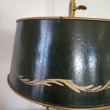 Antique Empire Style Bouillotte Lamp in brass and tin