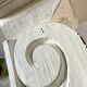 White Patinated Wall Console Shelf