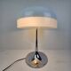 Lampe à poser champignon en métal chromé, Italie 1970