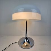 Mushroom Table Lamp in Chrome, Italy 1970's