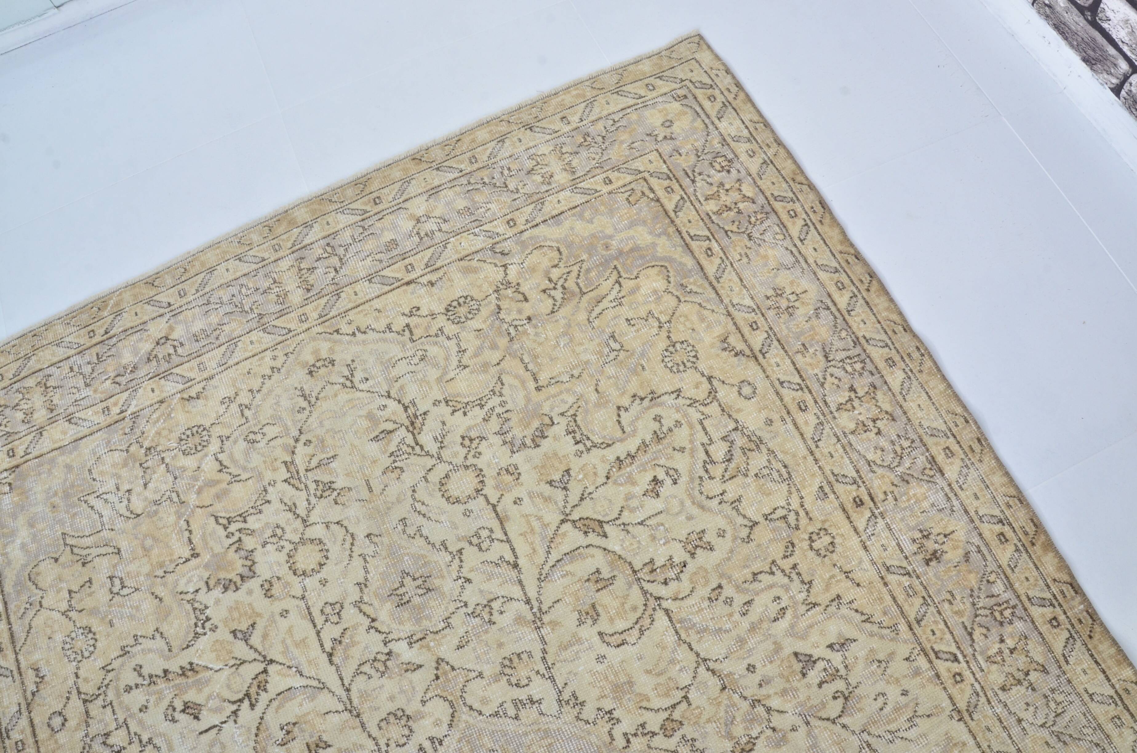 Beige & Brown Turkish Area Carpet sku 3243