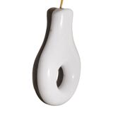 Black and white space age pendant lamp