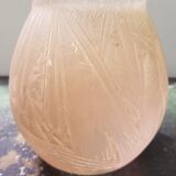 Old vase crystallry art st val glass rose decoration vintage