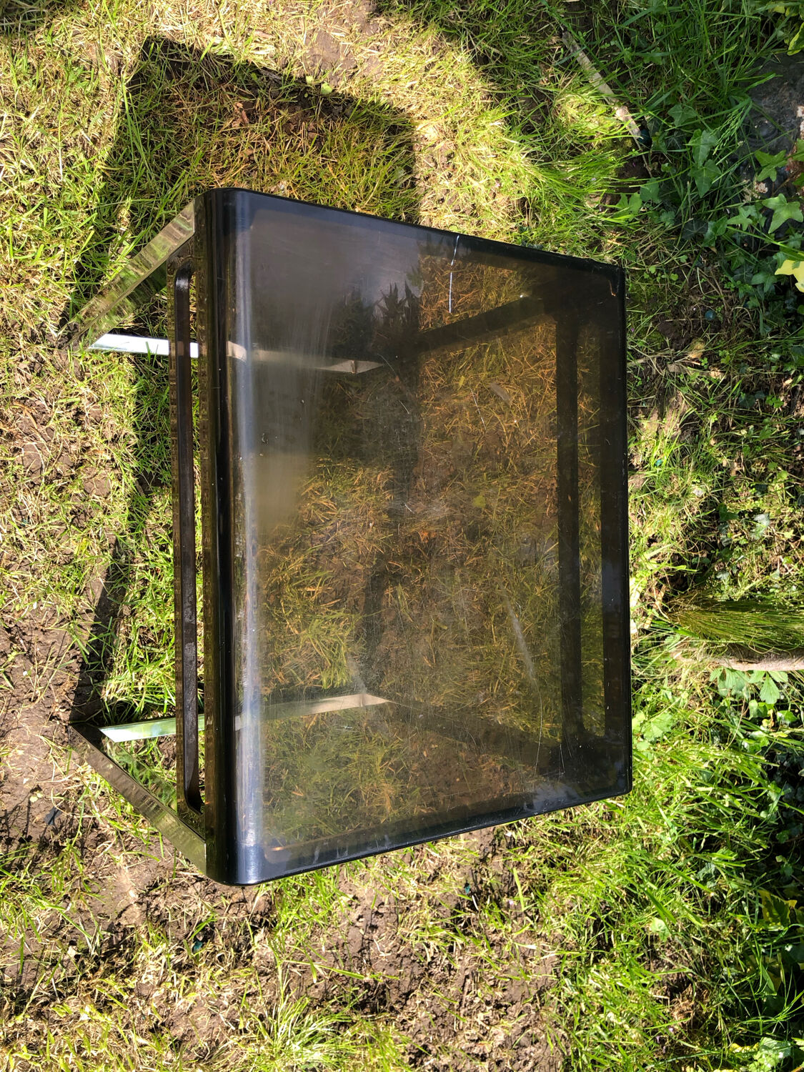 Design side table in plexiglas