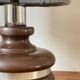 Ceramic Lamp with Aluminium Rim 1970s