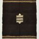 Dark Brown Beige Aesthetic Vintage Rug, 135x165Cm