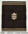 Dark Brown Beige Aesthetic Vintage Rug, 135x165Cm