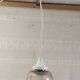 Smoked glass portable lamp - mid 20th century.
