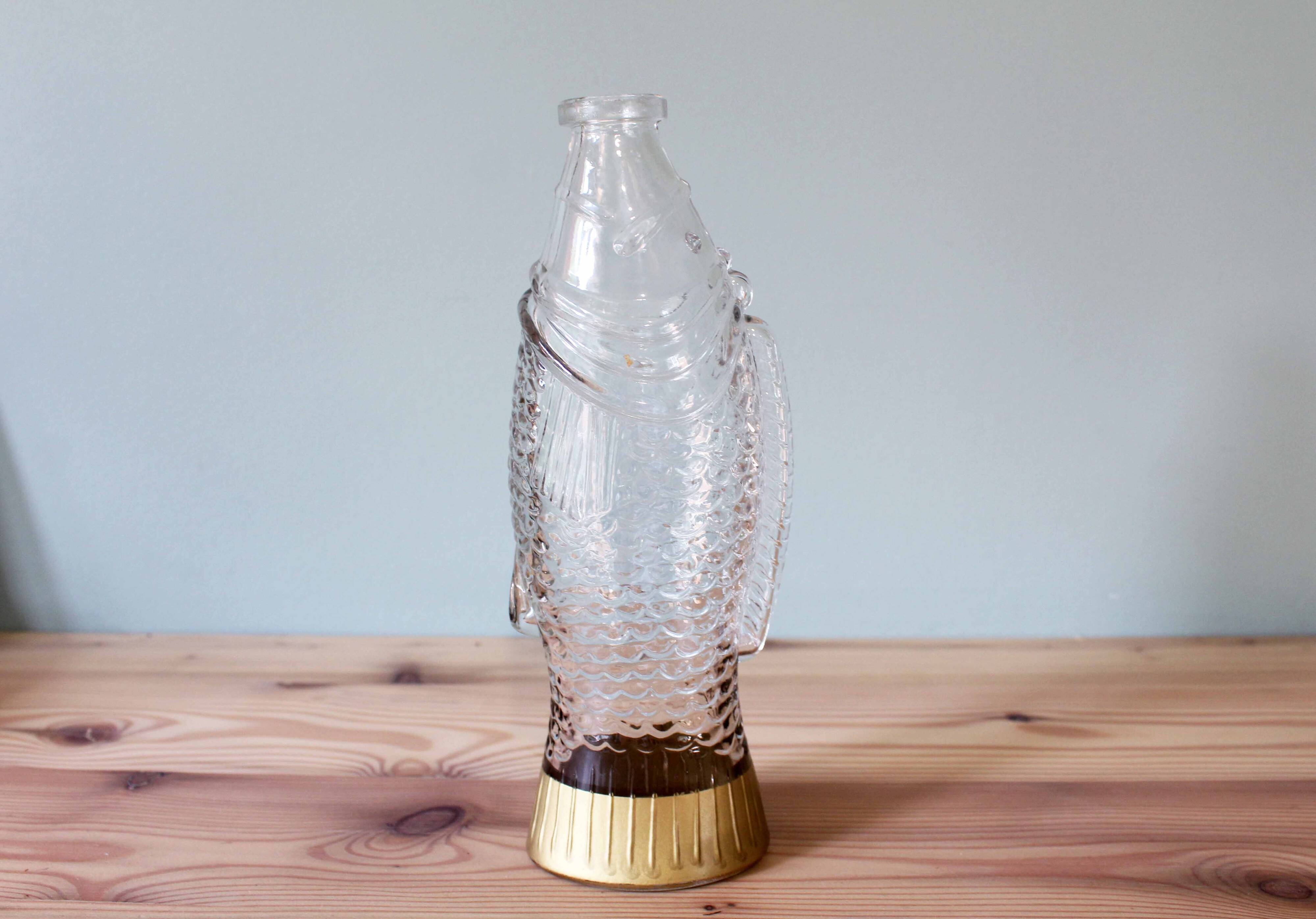 Vintage fish-shaped bottle