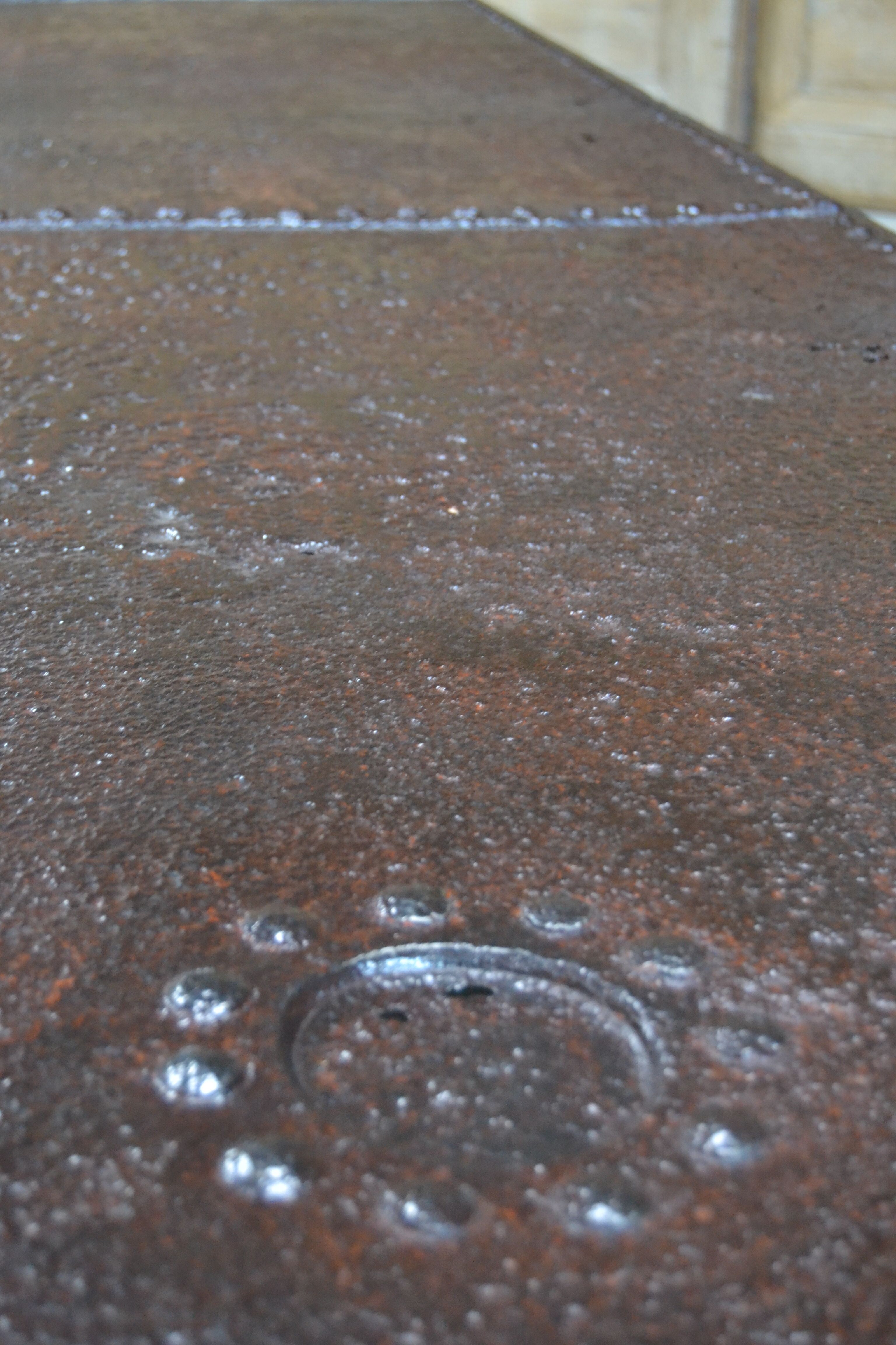 Industrial type coffee table