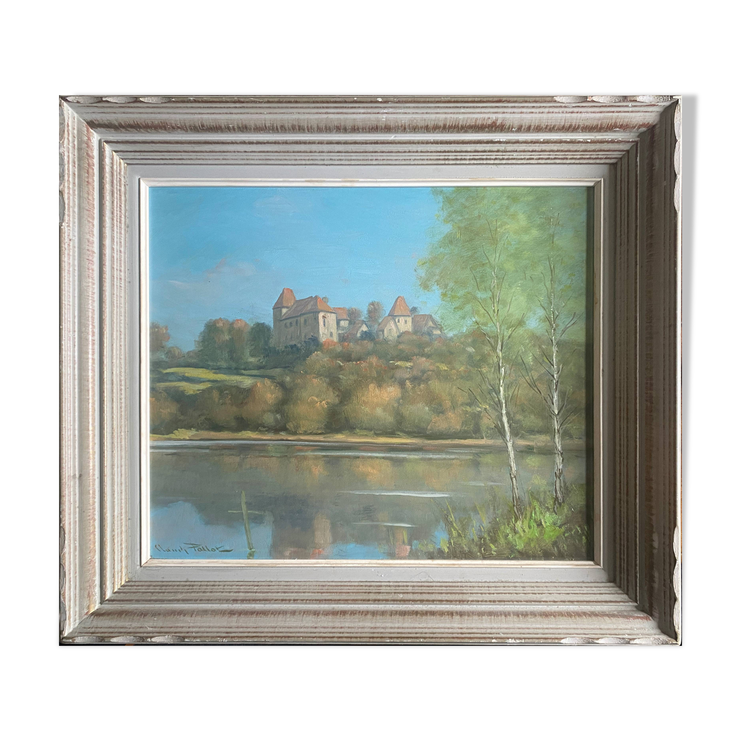 HSP painting 1979: “Around Brandon” Saône-et-Loire by Claude Pallot (20th century)