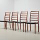 Ensemble de 4 chaises de salle à manger modèle 82 par Niels Otto Moller pour JL Mollers, 1971