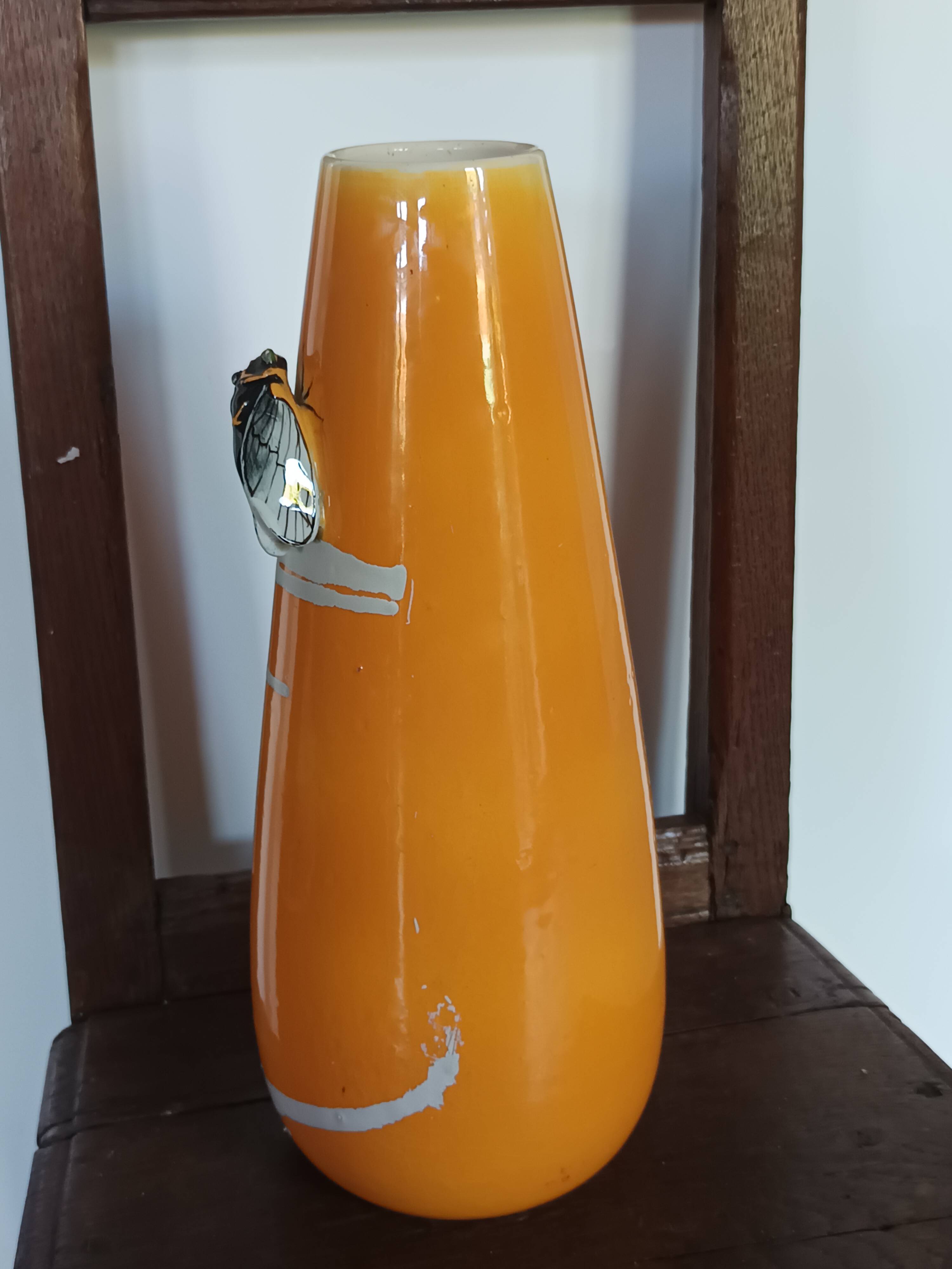 cicada vase signed JMF Vallauris Atelier Massier 1950/1960