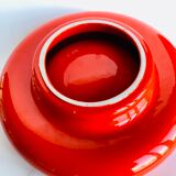 Round dish space age - vintage - orange