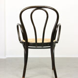 Vintage Bentwood Wide Seat and Arms Bistro Chair