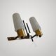 Large double wall lamp Arlus Lunel 1950