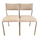 Pair of 70s chrome chairs