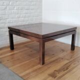 Brown lacquered designer coffee table
