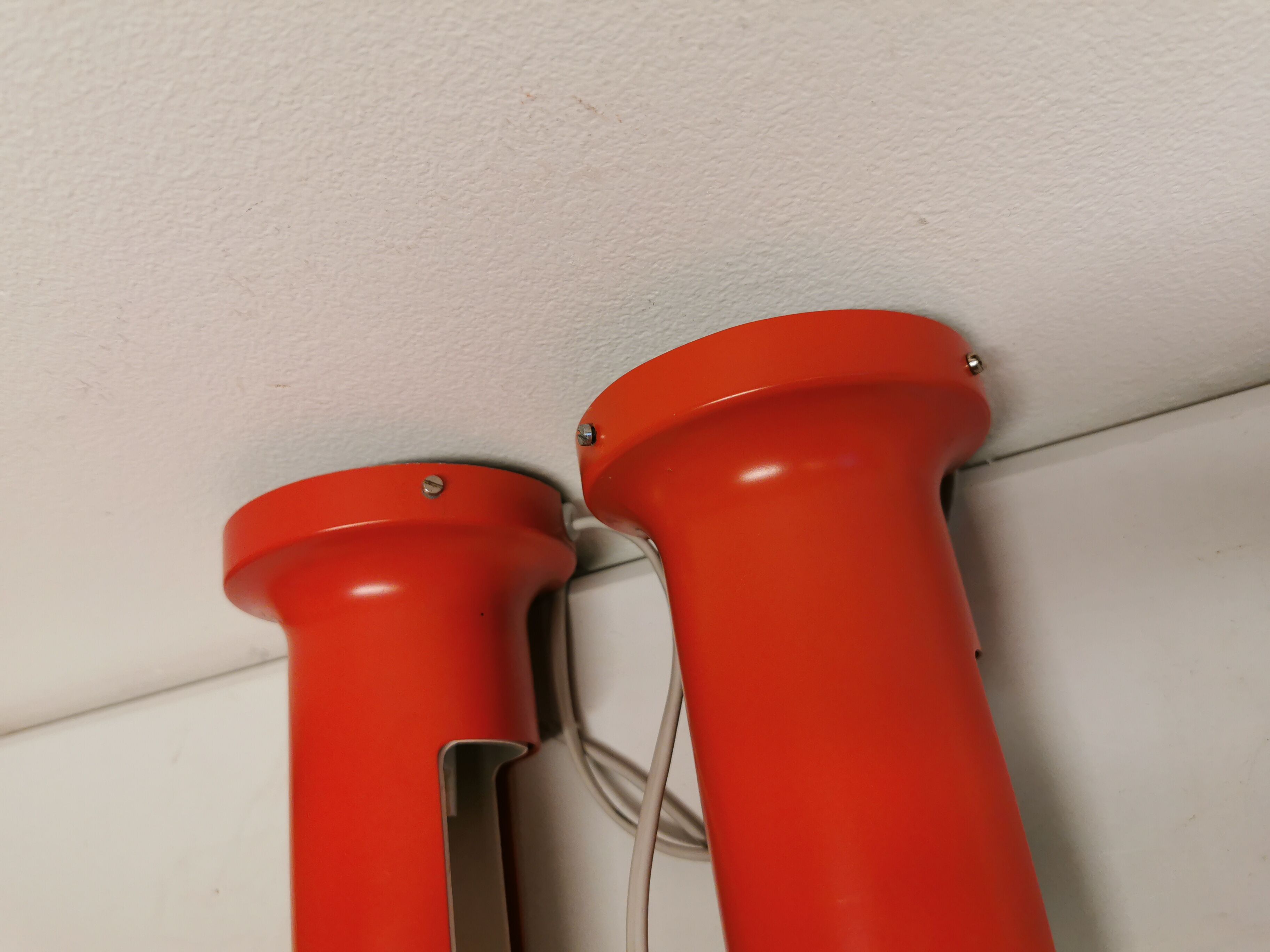 Vintage set of wall lamps model "Contact"designed by Peter Avondoglio for Danish Fog & Mørup in 1974