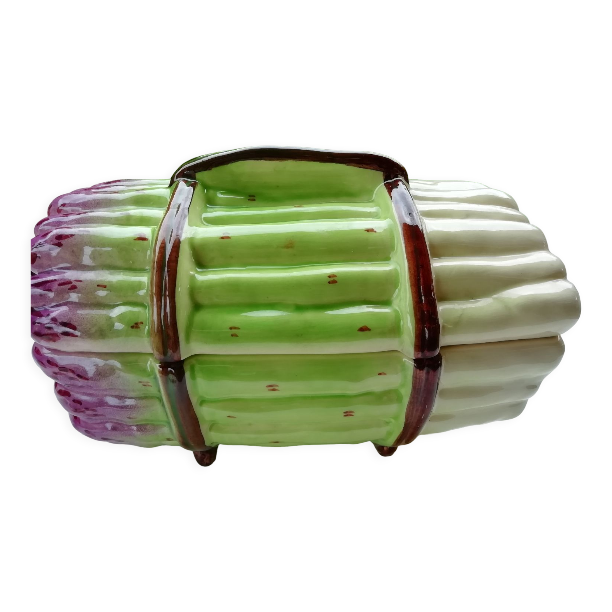 Asparagus barbotine dish