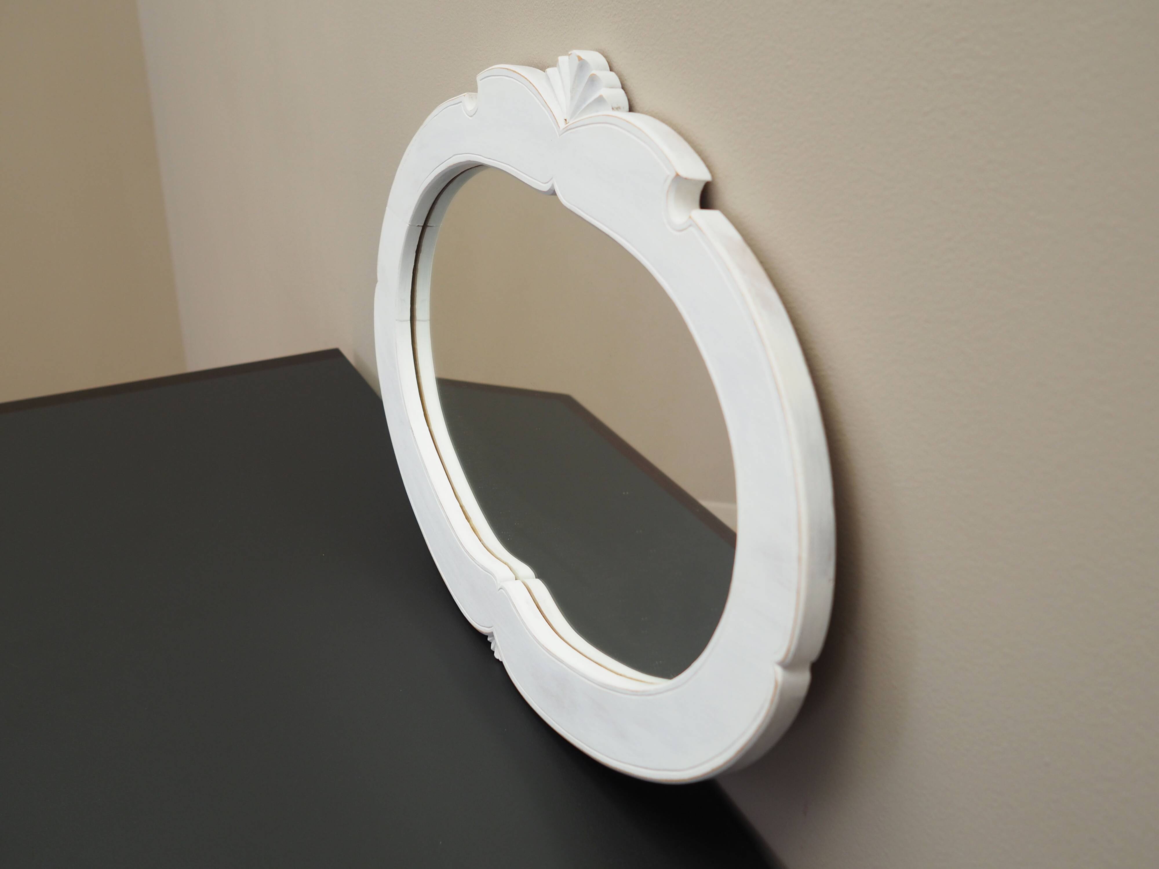 Mirror in pine frame, Danish design, 1960s, production: Denmark