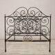 Antique wrought iron double bed, Italy 19th century