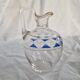 3 Antique Pieces Cut Crystal, Enameled - Early 20th Century