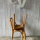 Set of 4 mismatched bistro chairs
