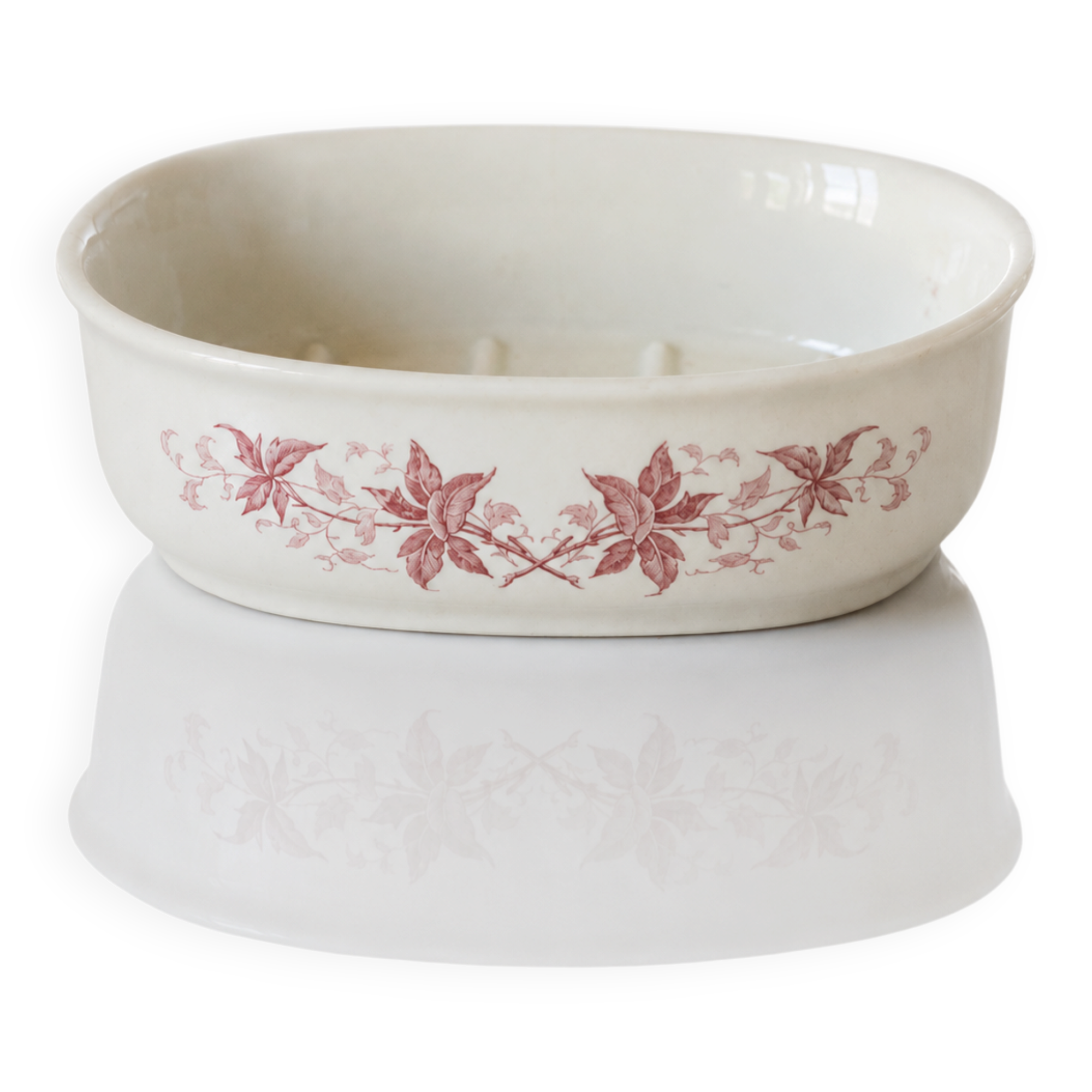 Porte-savon du XIXe siècle terre de fer signé Maestricht "Printemps"